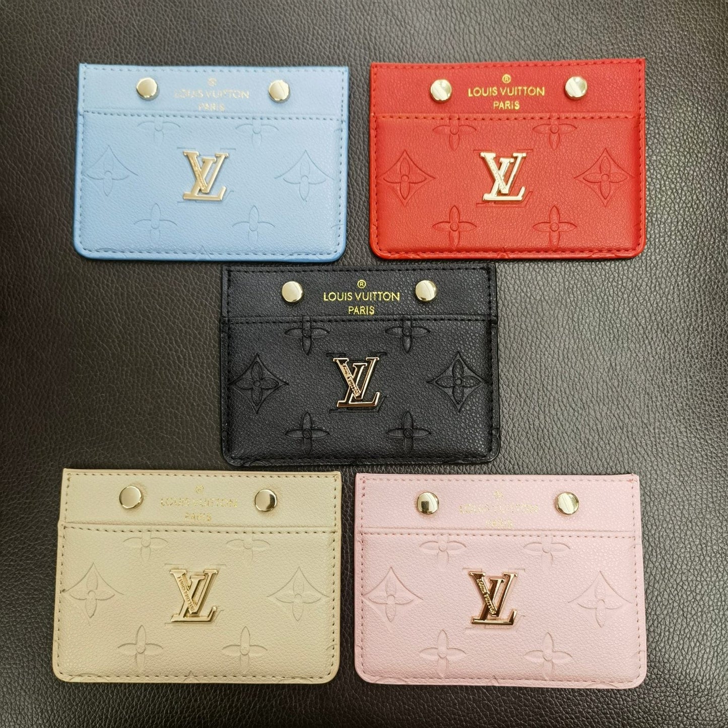 LV Signature Slim Card Holder Wallet