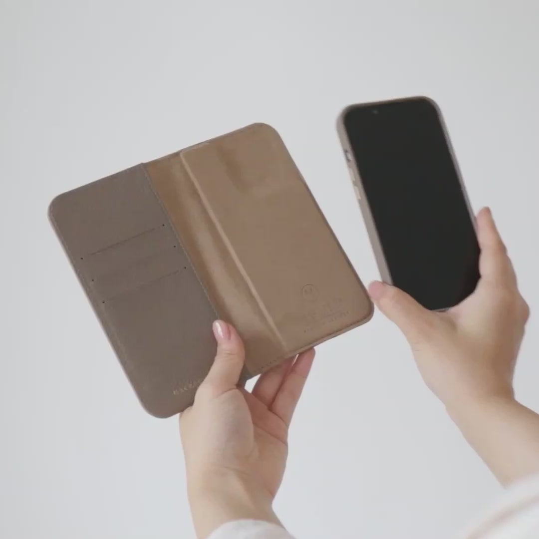 iPhone 17 Pro MagSafe Leather Flip Cover with Leather Case