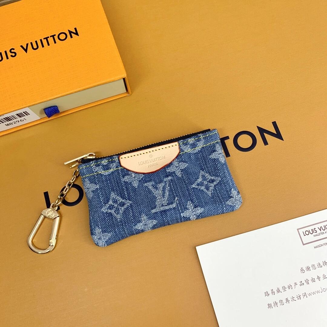 Luxury  Monogram Coin Pouch – Stylish & Compact Keychain Wallet