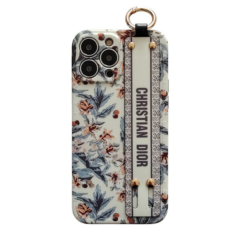 CD Purple & White Wristband iPhone Case