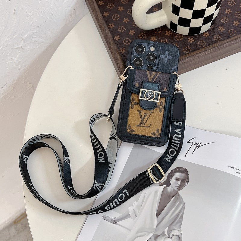 Lou Card Holder Crossbody iPhone Case