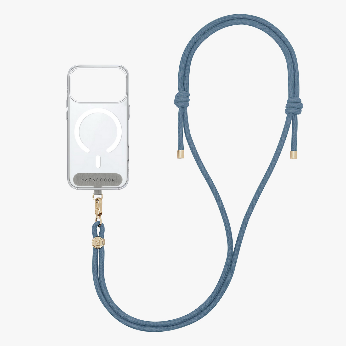 iPhone 17 Pro Clear Case with Crossbody Rope Strap