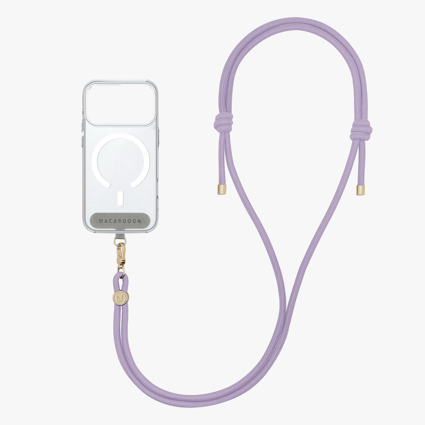 iPhone 17 Pro Clear Case with Crossbody Rope Strap