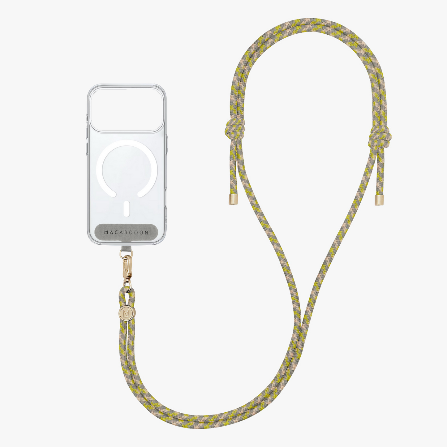 iPhone 17 Pro Clear Case with Crossbody Rope Strap