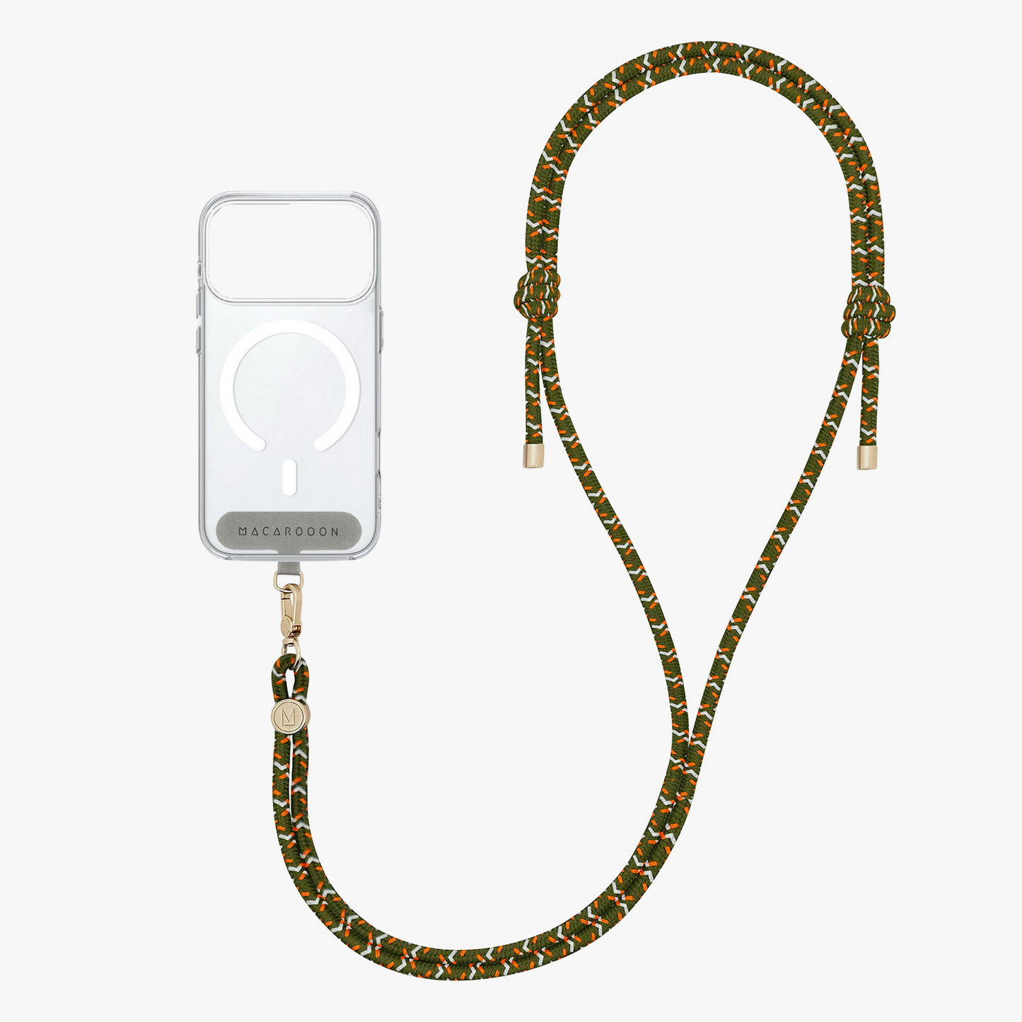 iPhone 17 Pro Clear Case with Crossbody Rope Strap