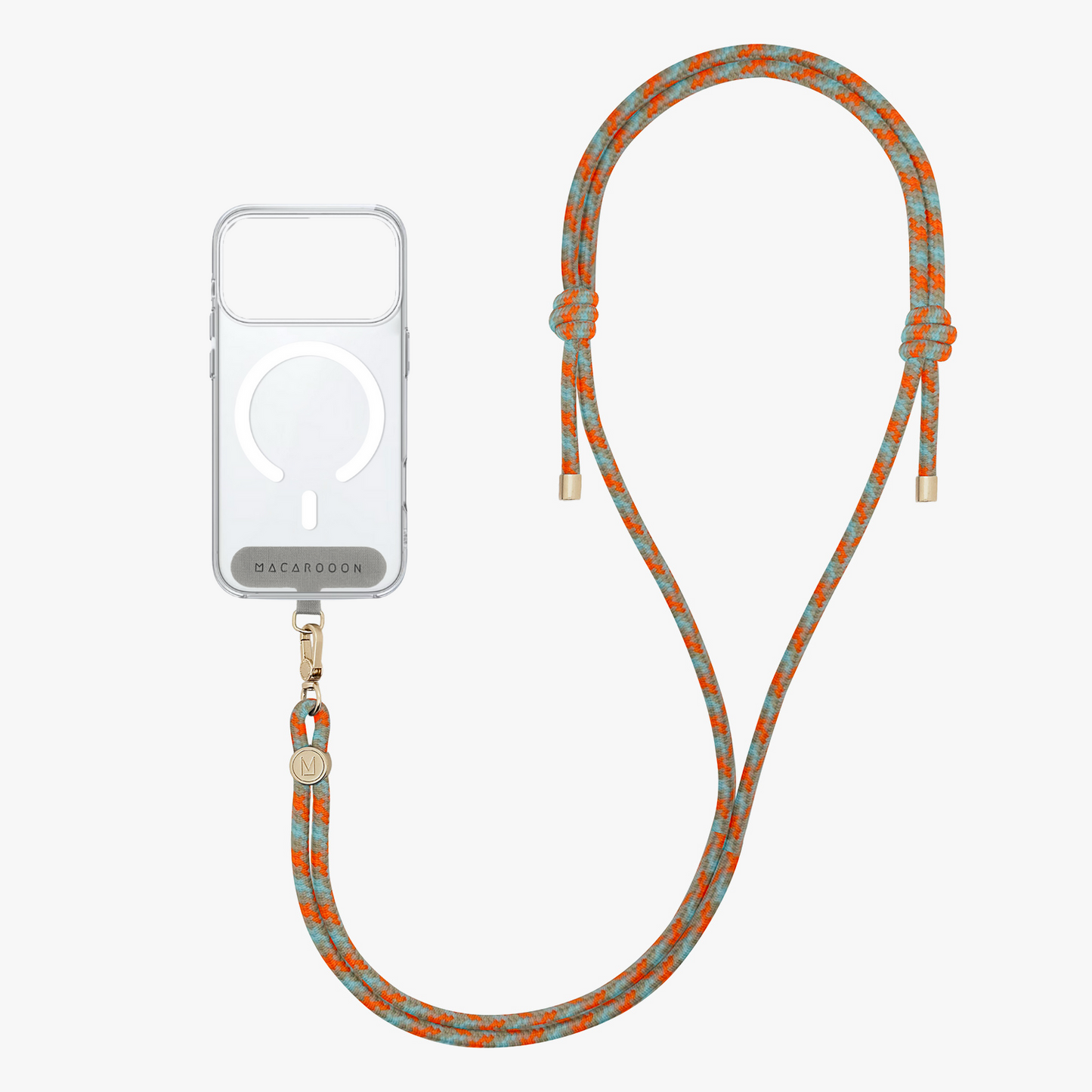 iPhone 17 Pro Clear Case with Crossbody Rope Strap