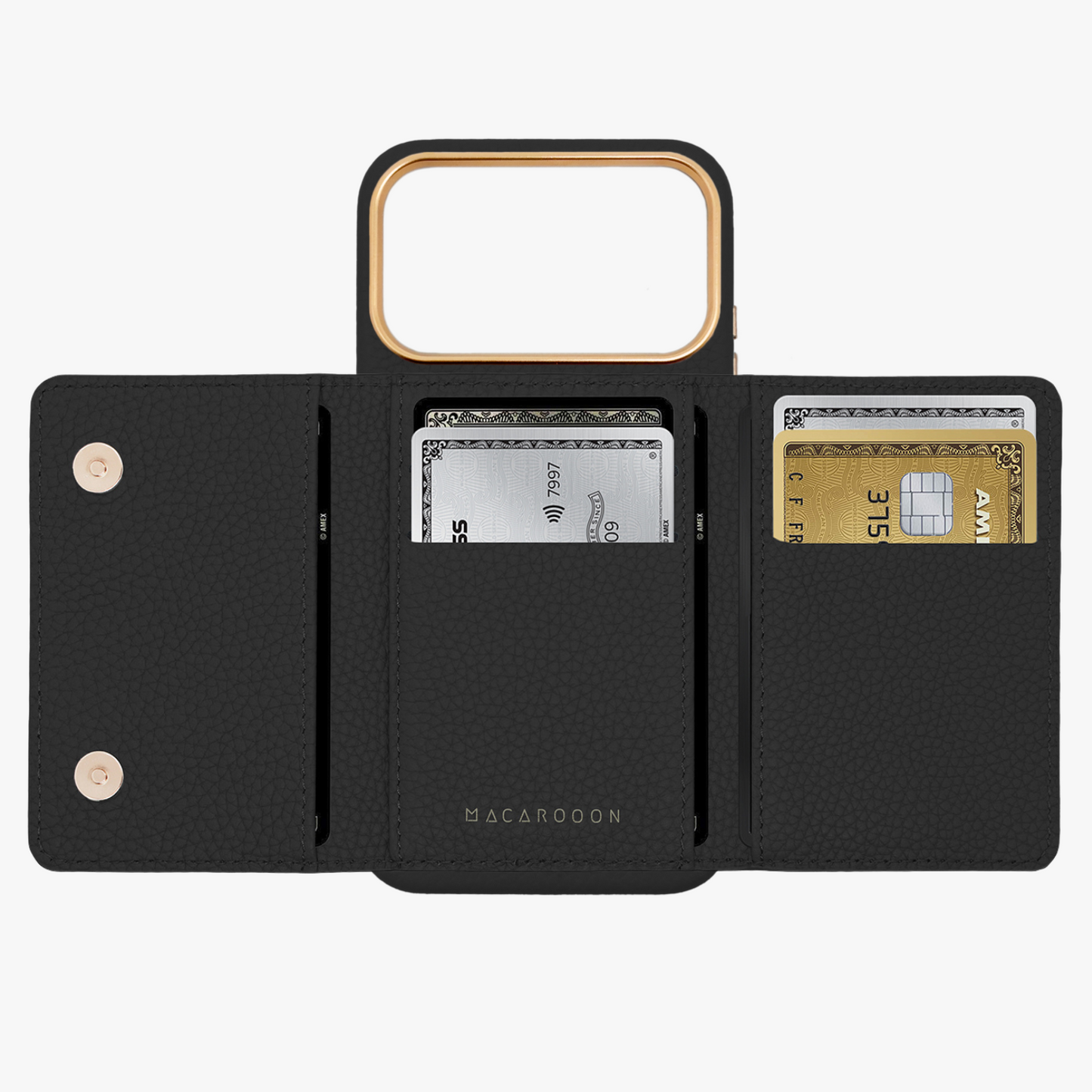 iPhone 17 Pro Leather Case with MagSafe Trifold Wallet Set