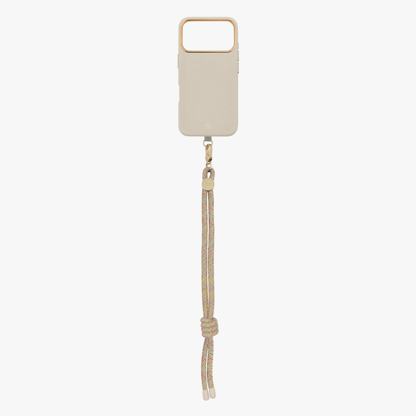 iPhone 17 Pro Leather MagSafe Case with Wrist Rope Strap