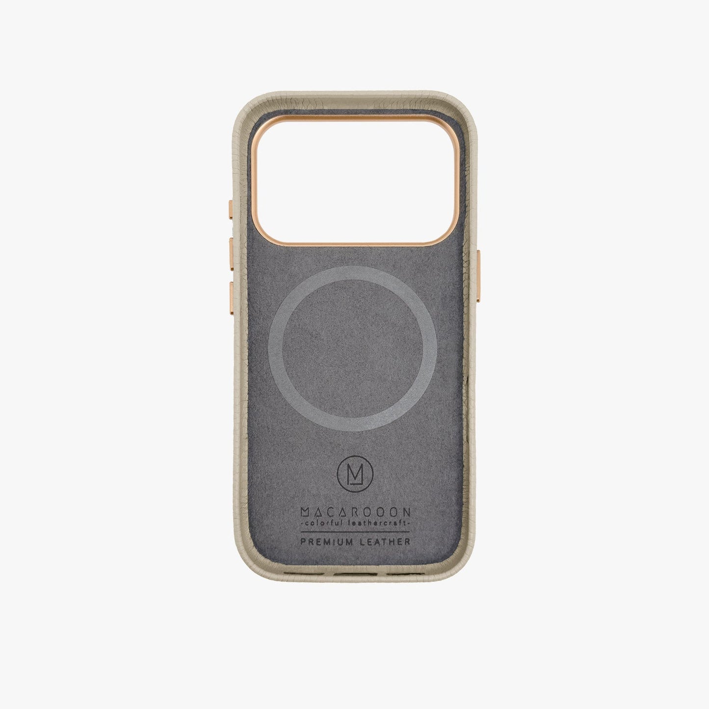 iPhone 17 Pro MagSafe Leather Case with Grippit Grip Stand