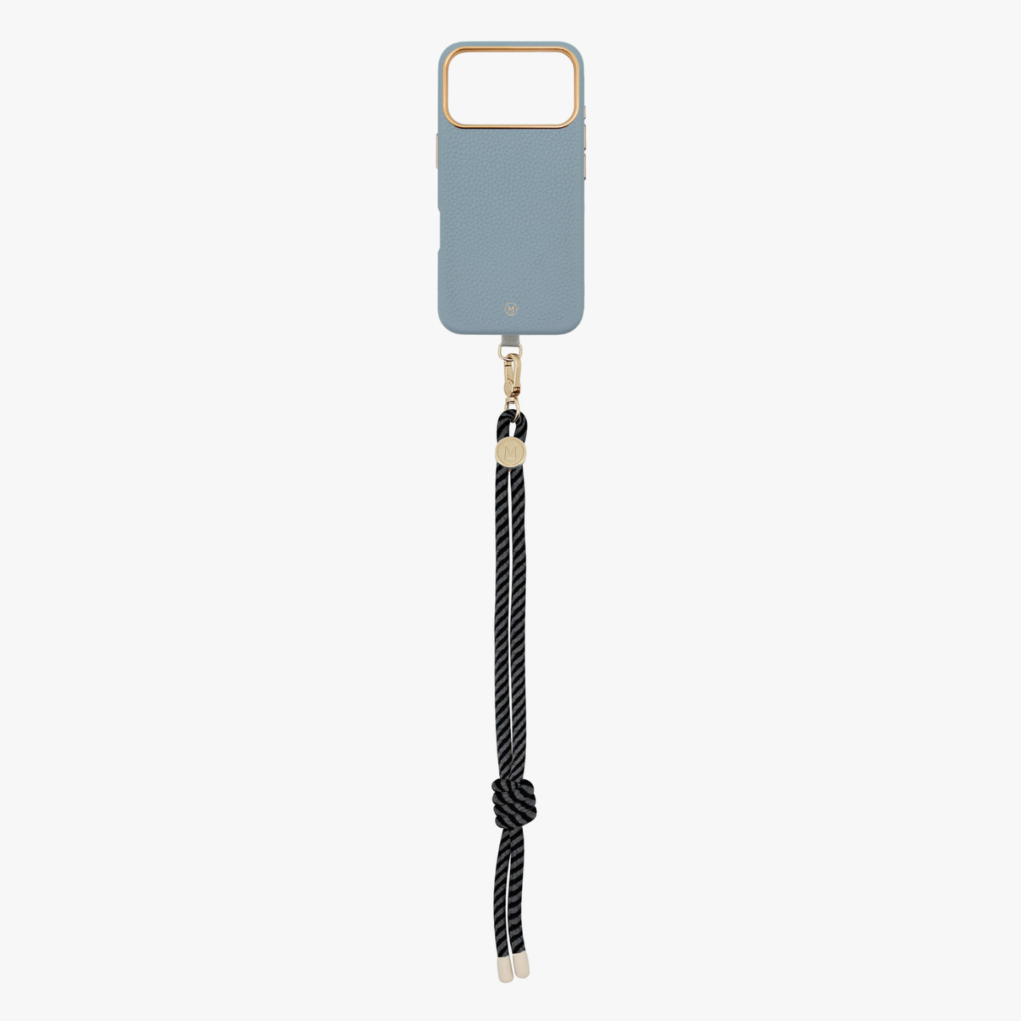 iPhone 17 Pro Leather MagSafe Case with Wrist Rope Strap