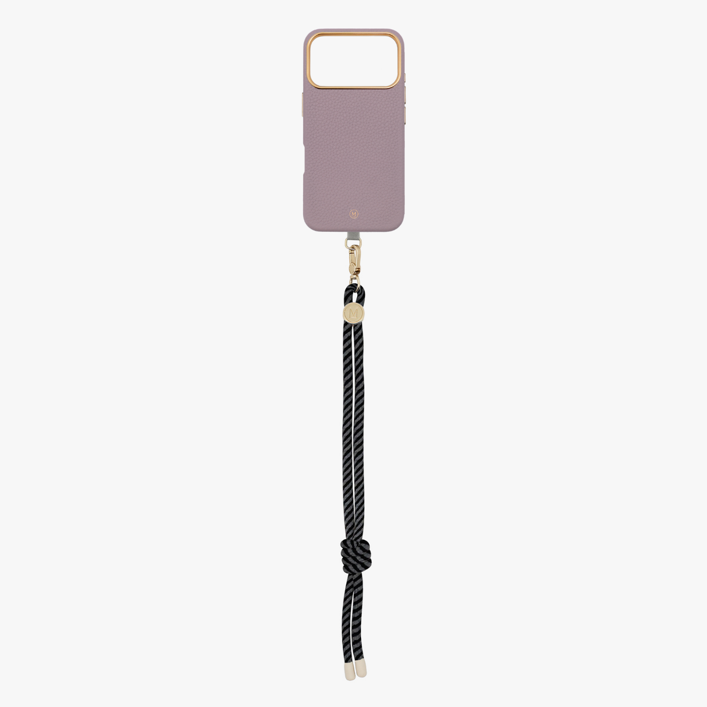 iPhone 17 Pro Leather MagSafe Case with Wrist Rope Strap