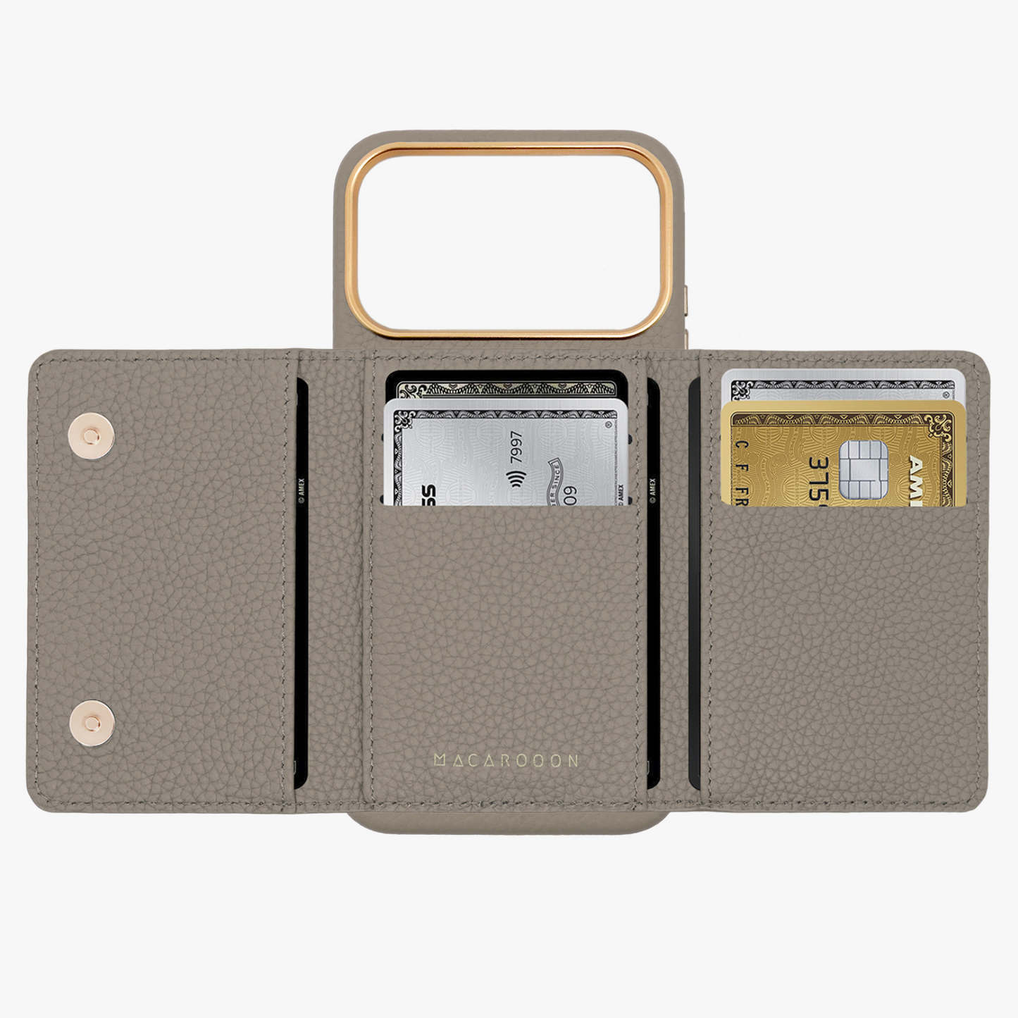 iPhone 17 Pro Leather Case with MagSafe Trifold Wallet Set