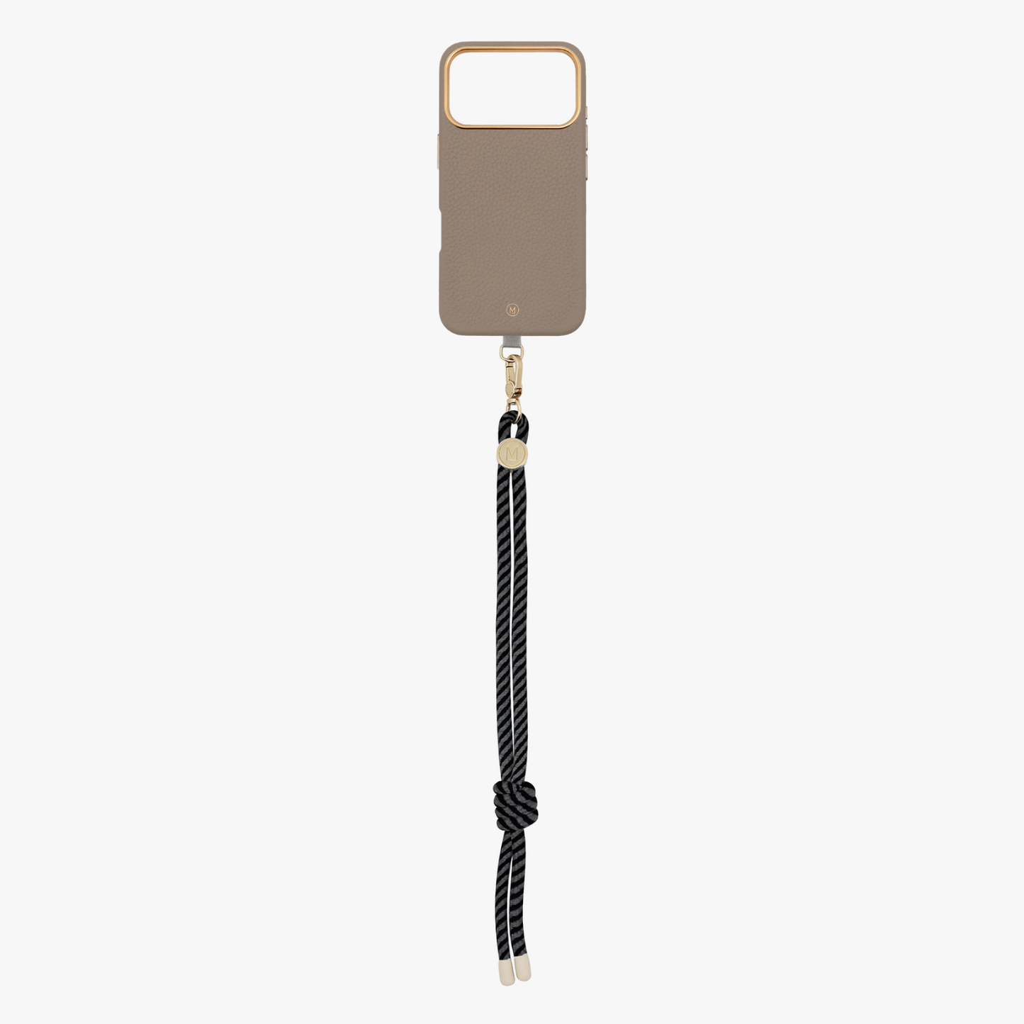 iPhone 17 Pro Leather MagSafe Case with Wrist Rope Strap