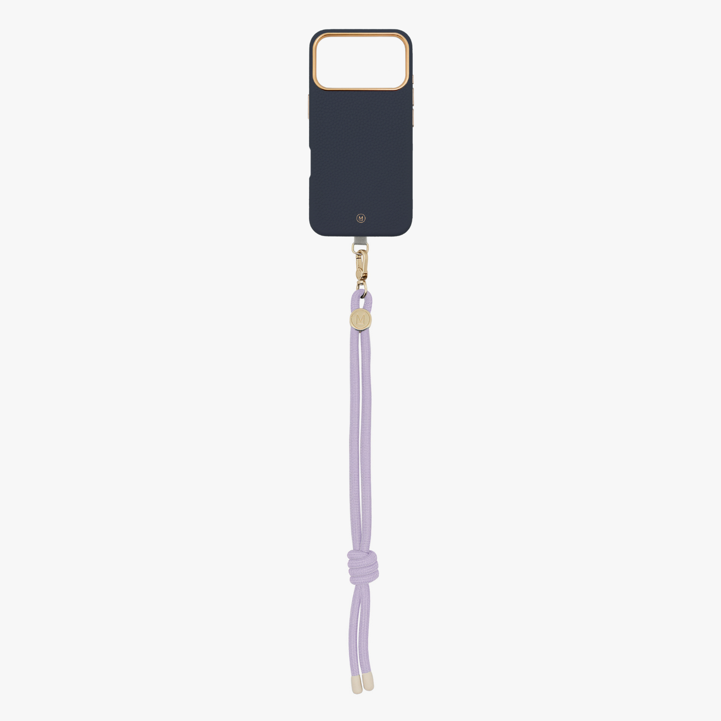 iPhone 17 Pro Leather MagSafe Case with Wrist Rope Strap