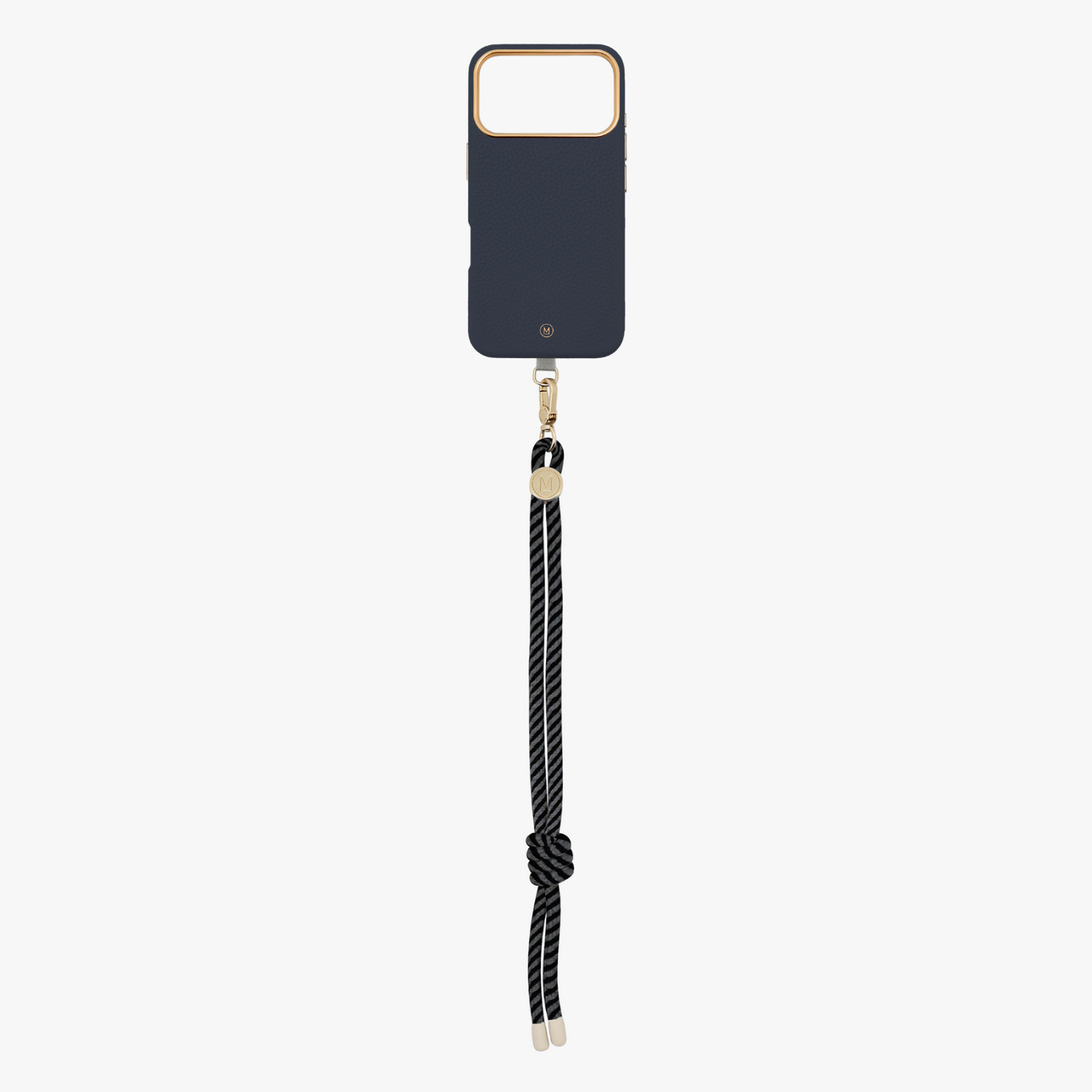 iPhone 17 Pro Leather MagSafe Case with Wrist Rope Strap