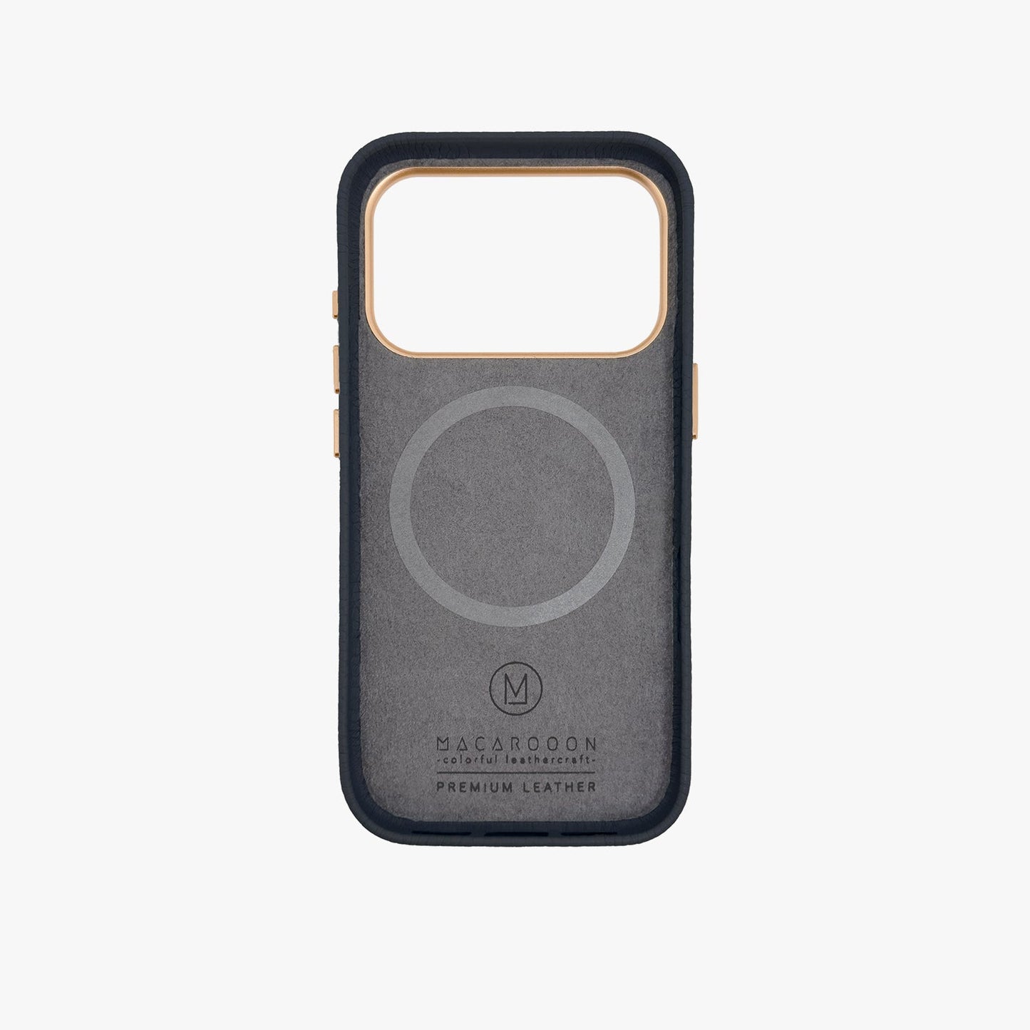 iPhone 17 Pro MagSafe Leather Case with Grippit Grip Stand