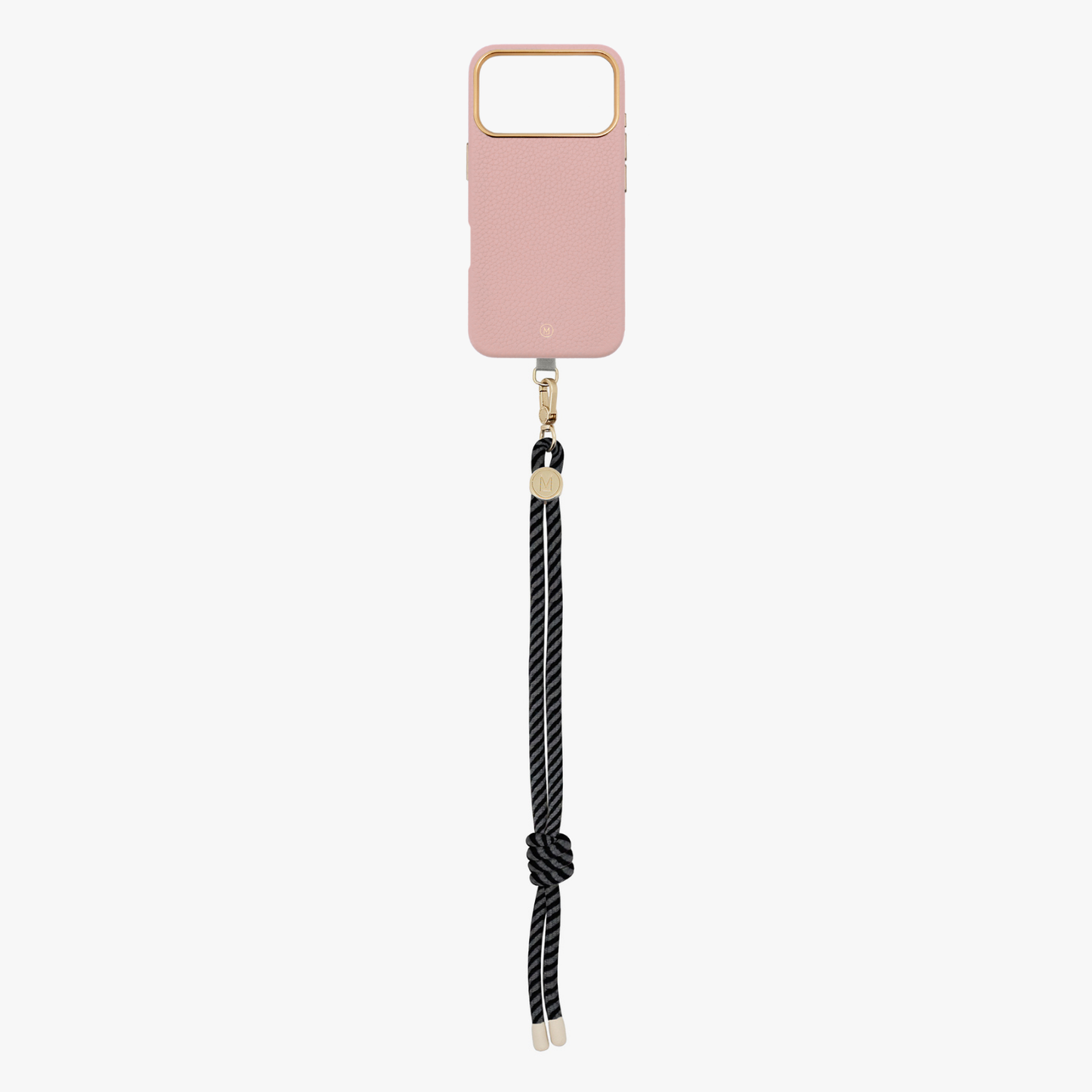 iPhone 17 Pro Leather MagSafe Case with Wrist Rope Strap