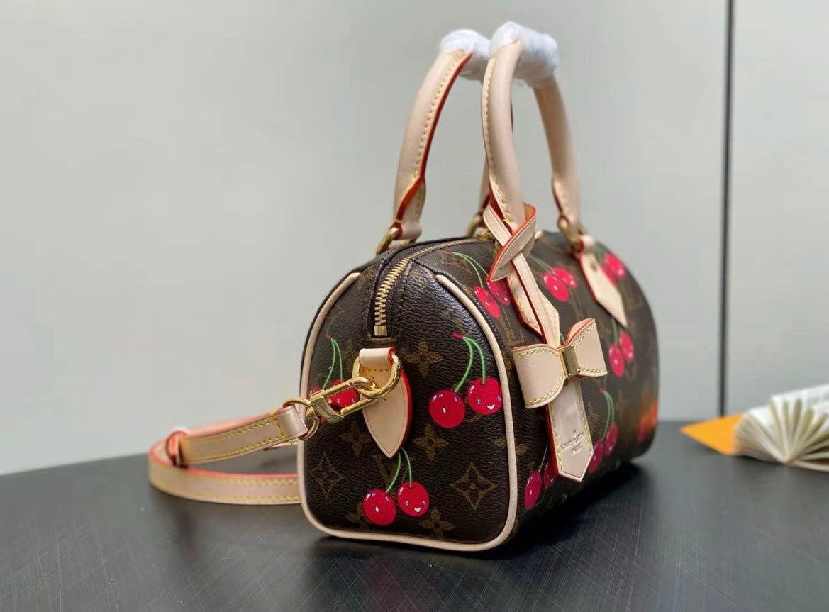 🌟 L$V Cherry Keychain: Cute + Luxury, All in One 🍒✨