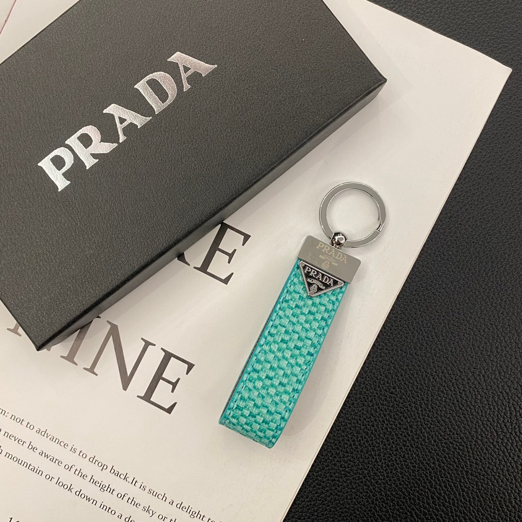 Prada Leather Key Chain