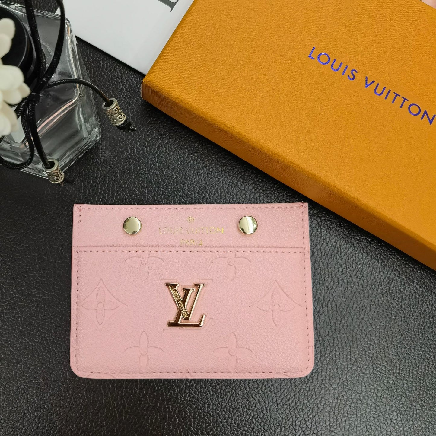 LV Signature Slim Card Holder Wallet