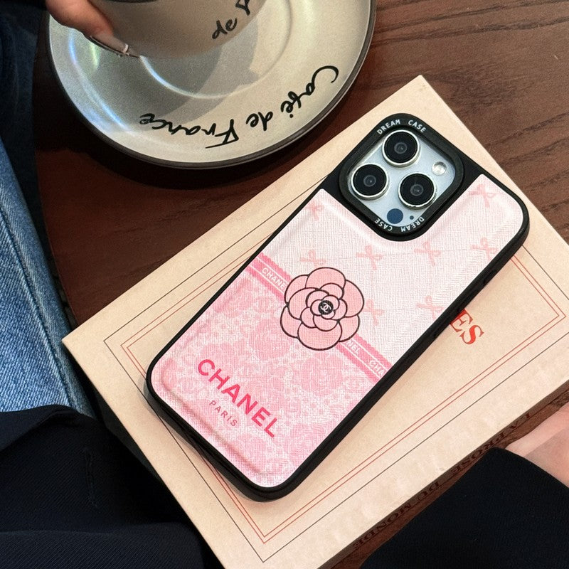 CC Camellia Leather iPhone Case