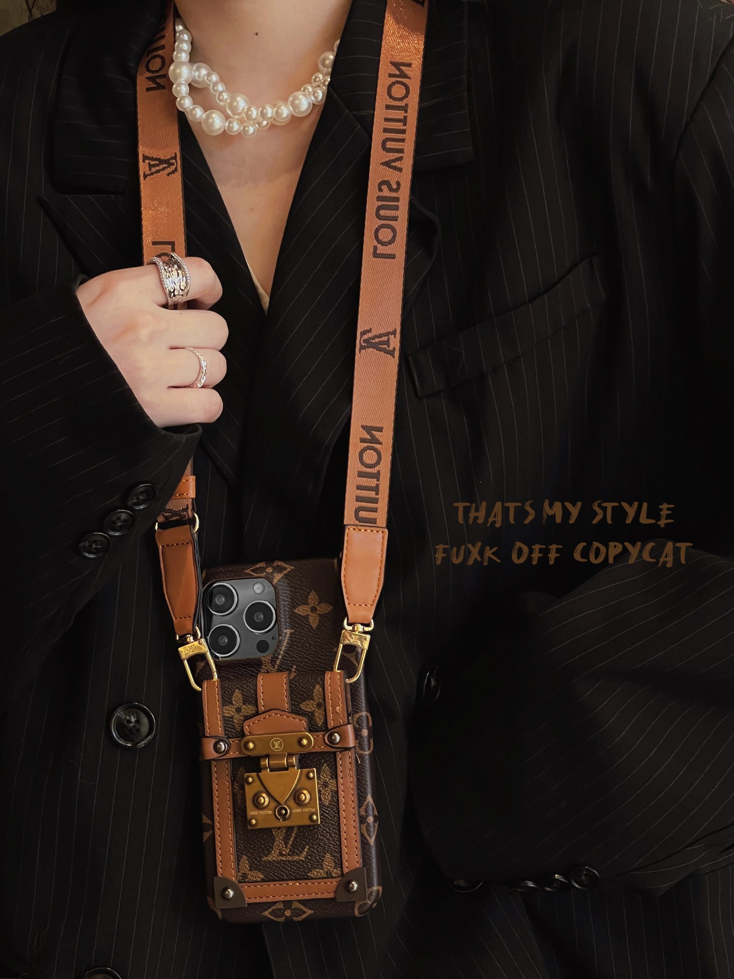 Lou Card Holder Chain iPhone Case