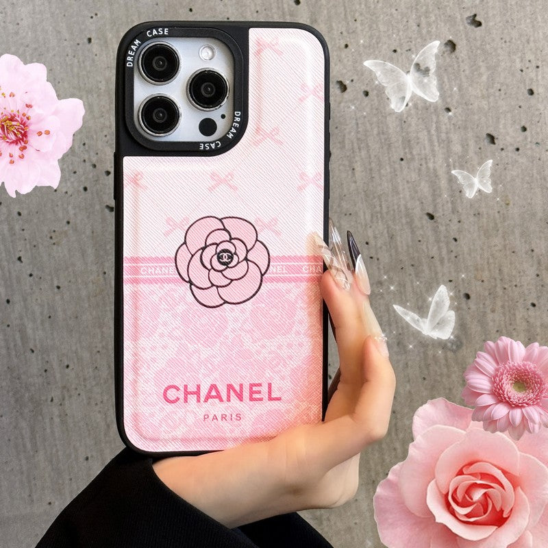 CC Camellia Leather iPhone Case