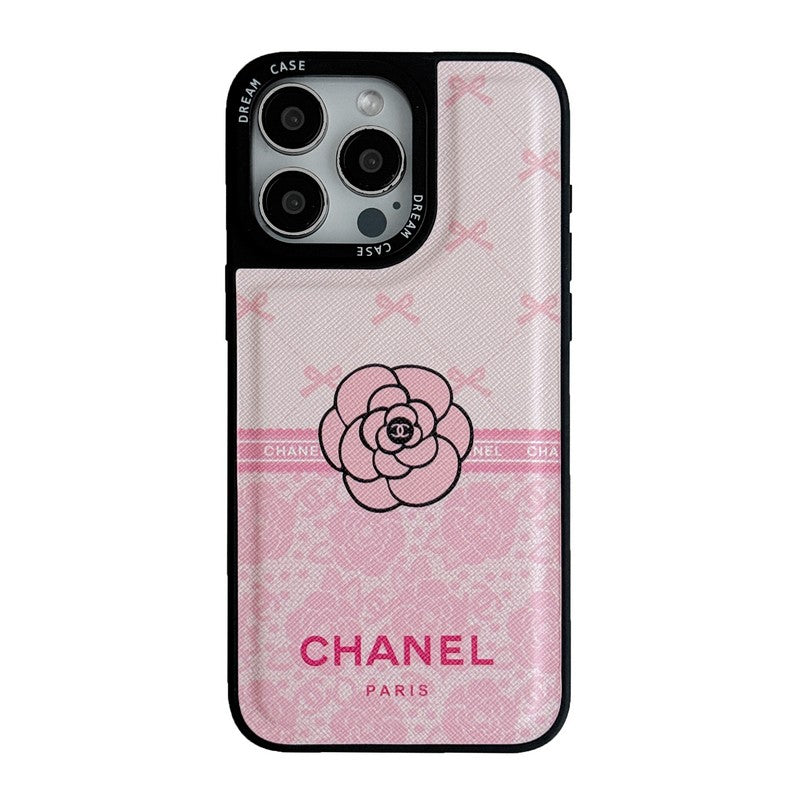 CC Camellia Leather iPhone Case