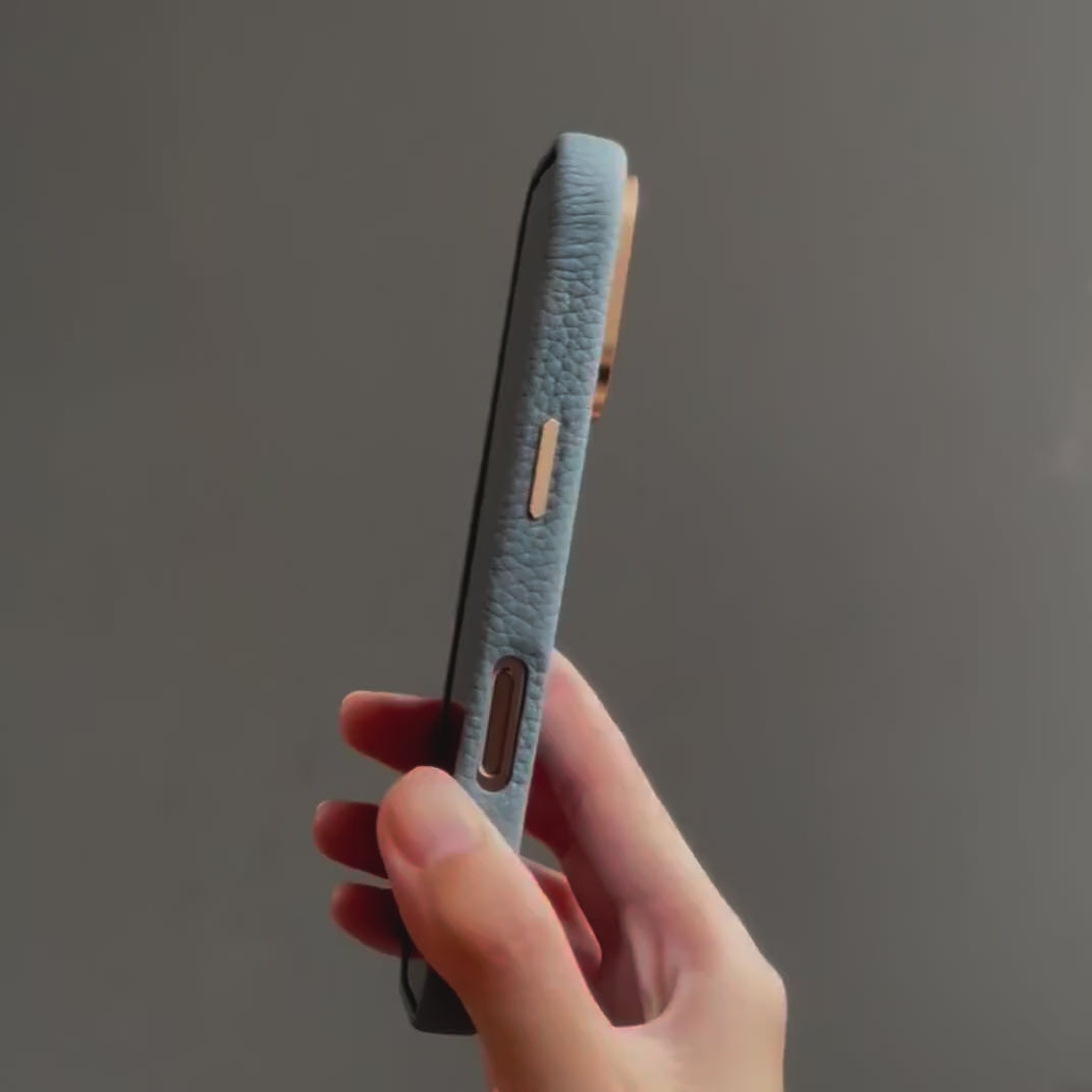 iPhone 17 Pro MagSafe Leather Flip Cover with Leather Case