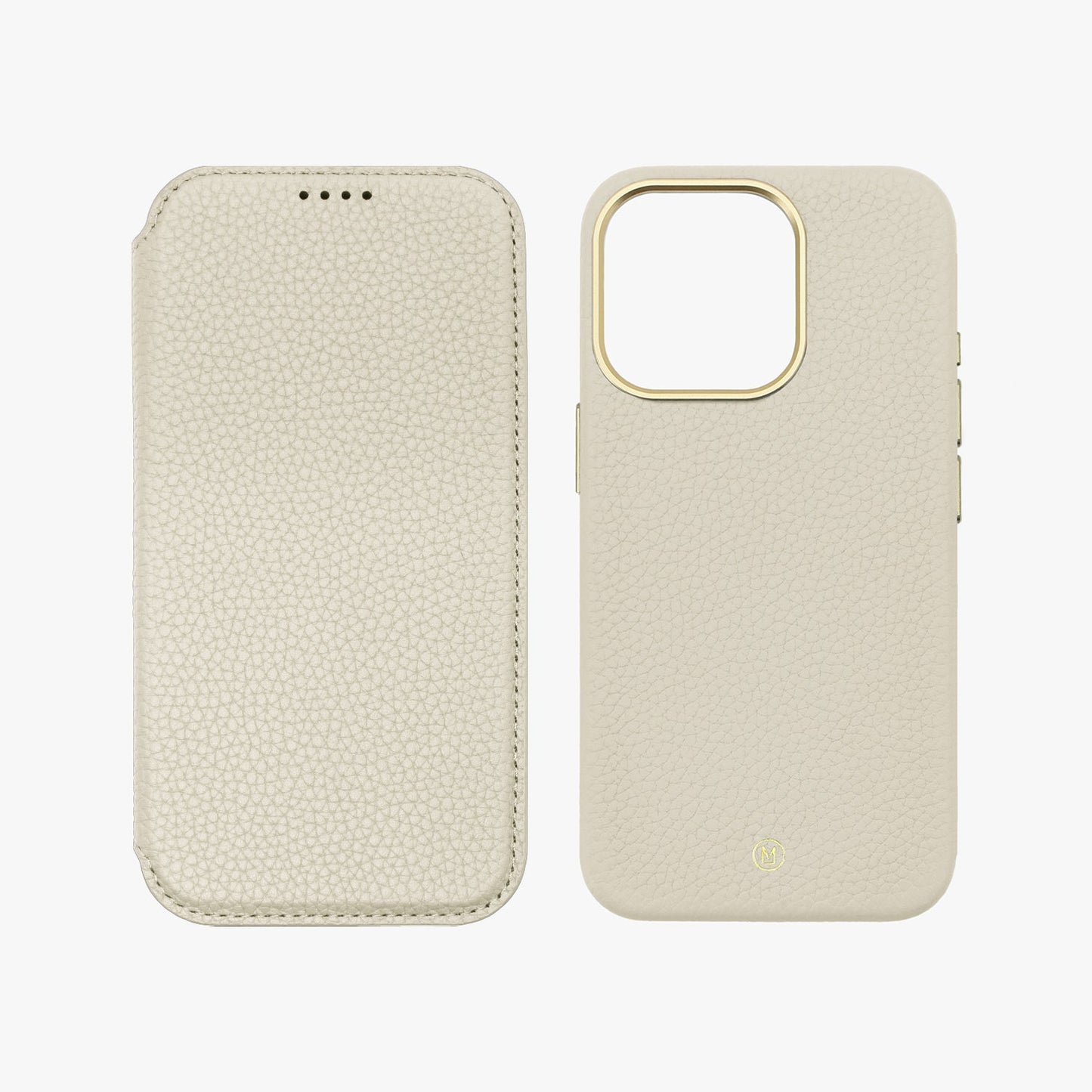 Sleek iPhone 16 Pro MagSafe Leather Flip Cover with Leather Case