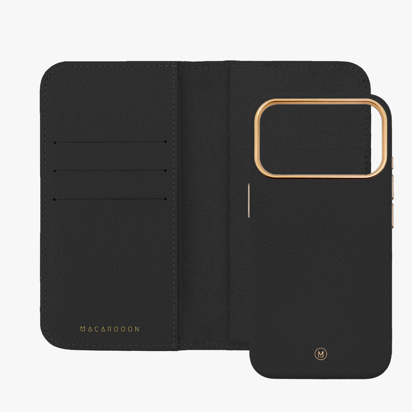 iPhone 17 Pro MagSafe Leather Flip Cover with Leather Case