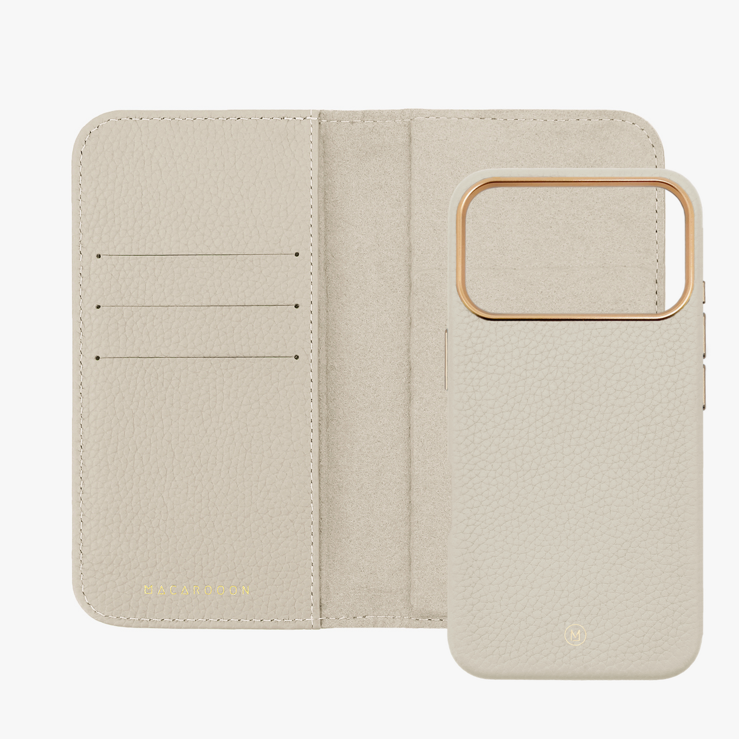 iPhone 17 Pro MagSafe Leather Flip Cover with Leather Case