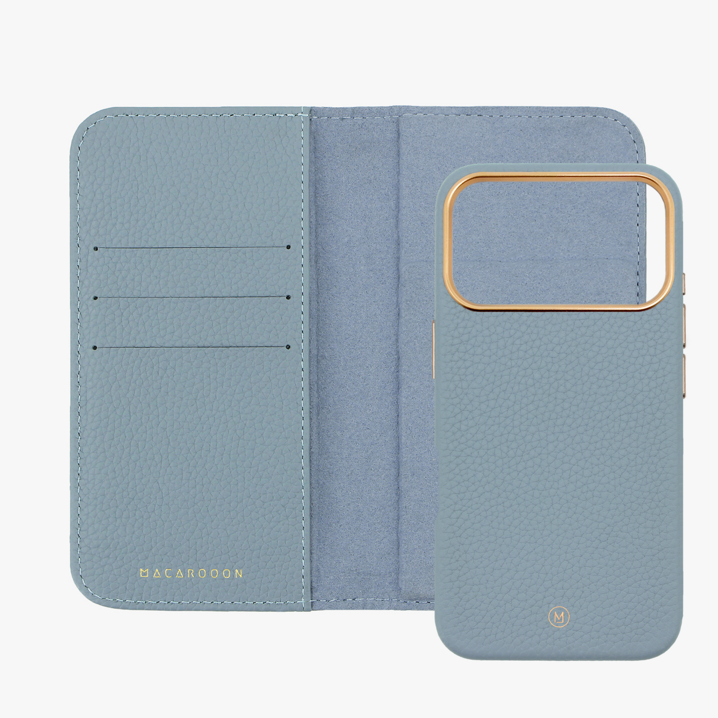 iPhone 17 Pro MagSafe Leather Flip Cover with Leather Case