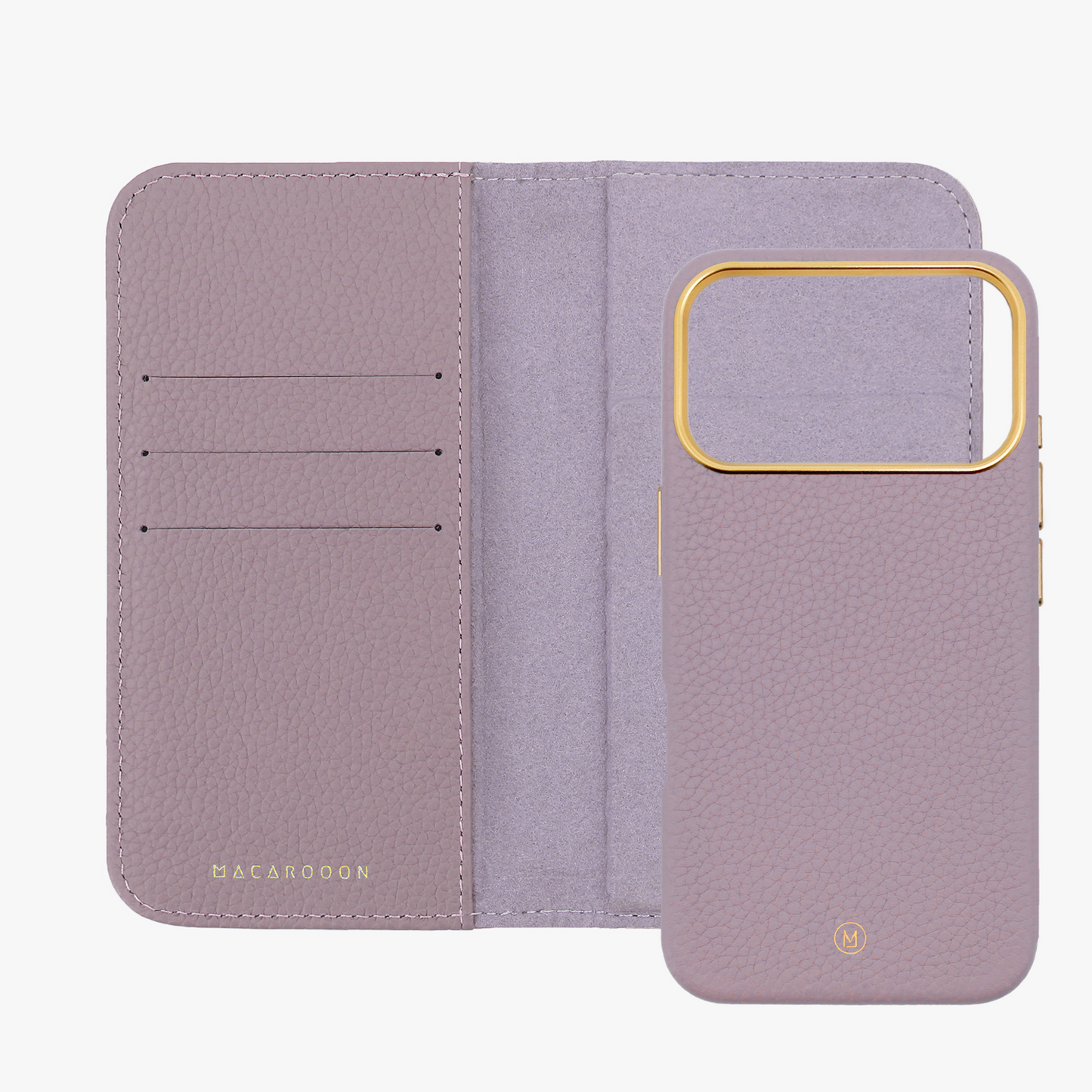 iPhone 17 Pro MagSafe Leather Flip Cover with Leather Case