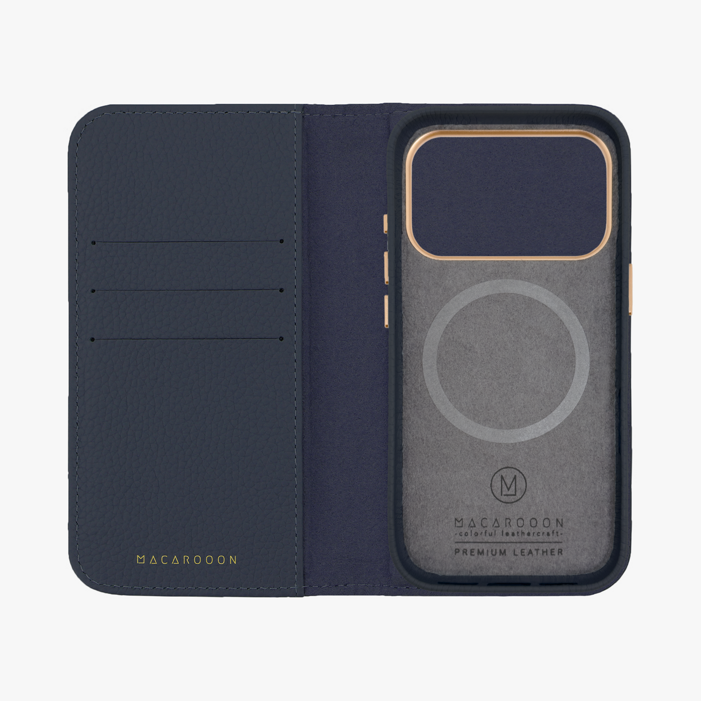 iPhone 17 Pro MagSafe Leather Flip Cover with Leather Case