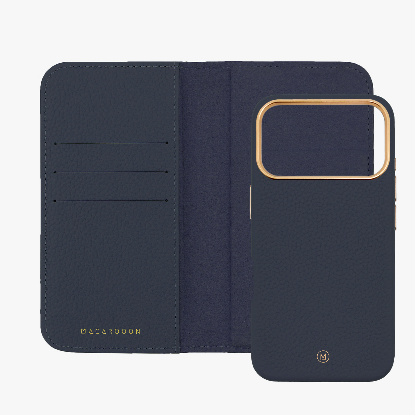 iPhone 17 Pro MagSafe Leather Flip Cover with Leather Case