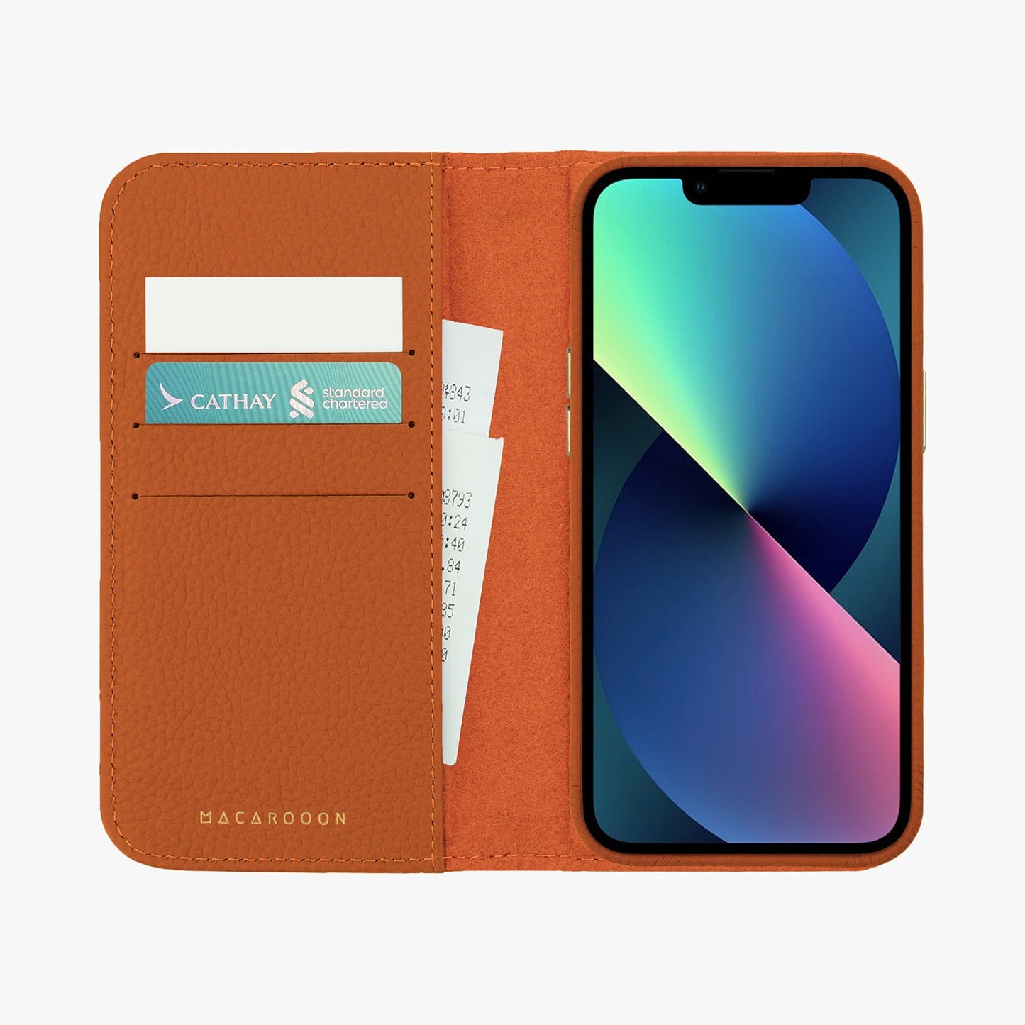 iPhone 17 Pro MagSafe Leather Flip Cover with Leather Case