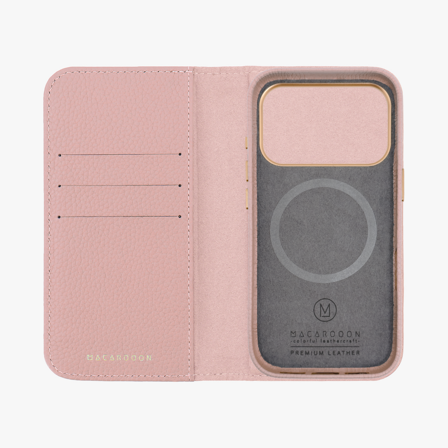 iPhone 17 Pro MagSafe Leather Flip Cover with Leather Case