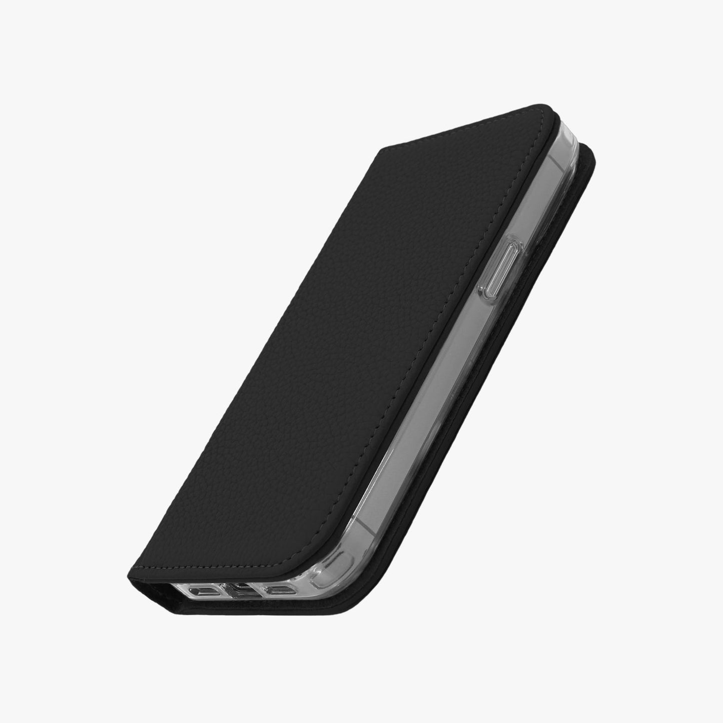 iPhone 17 Pro MagSafe Leather Flip Cover with Clear Case