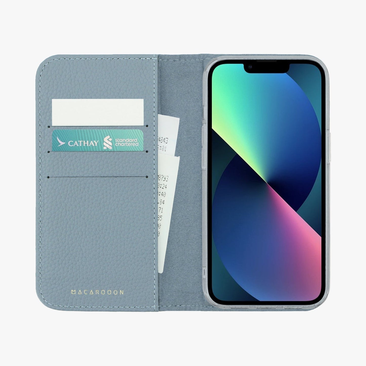 iPhone 17 Pro MagSafe Leather Flip Cover with Clear Case