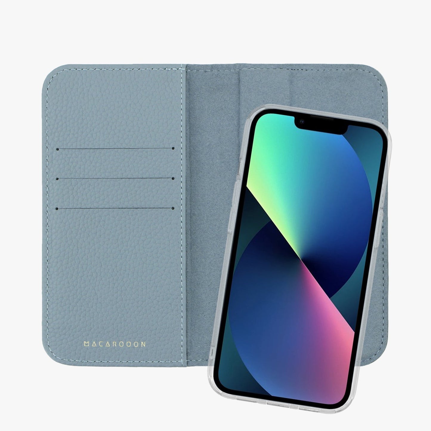 iPhone 17 Pro MagSafe Leather Flip Cover with Clear Case