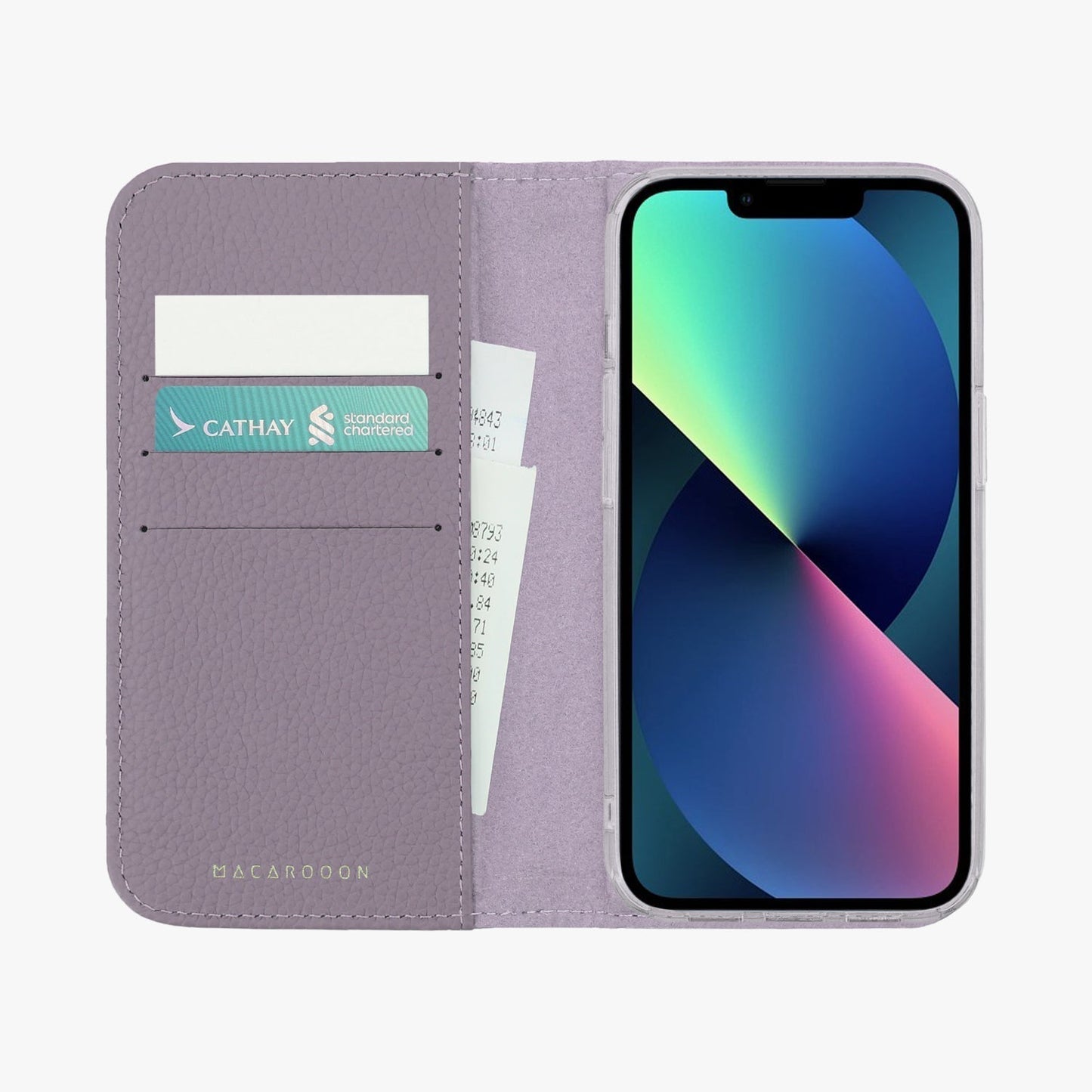 iPhone 17 Pro MagSafe Leather Flip Cover with Clear Case