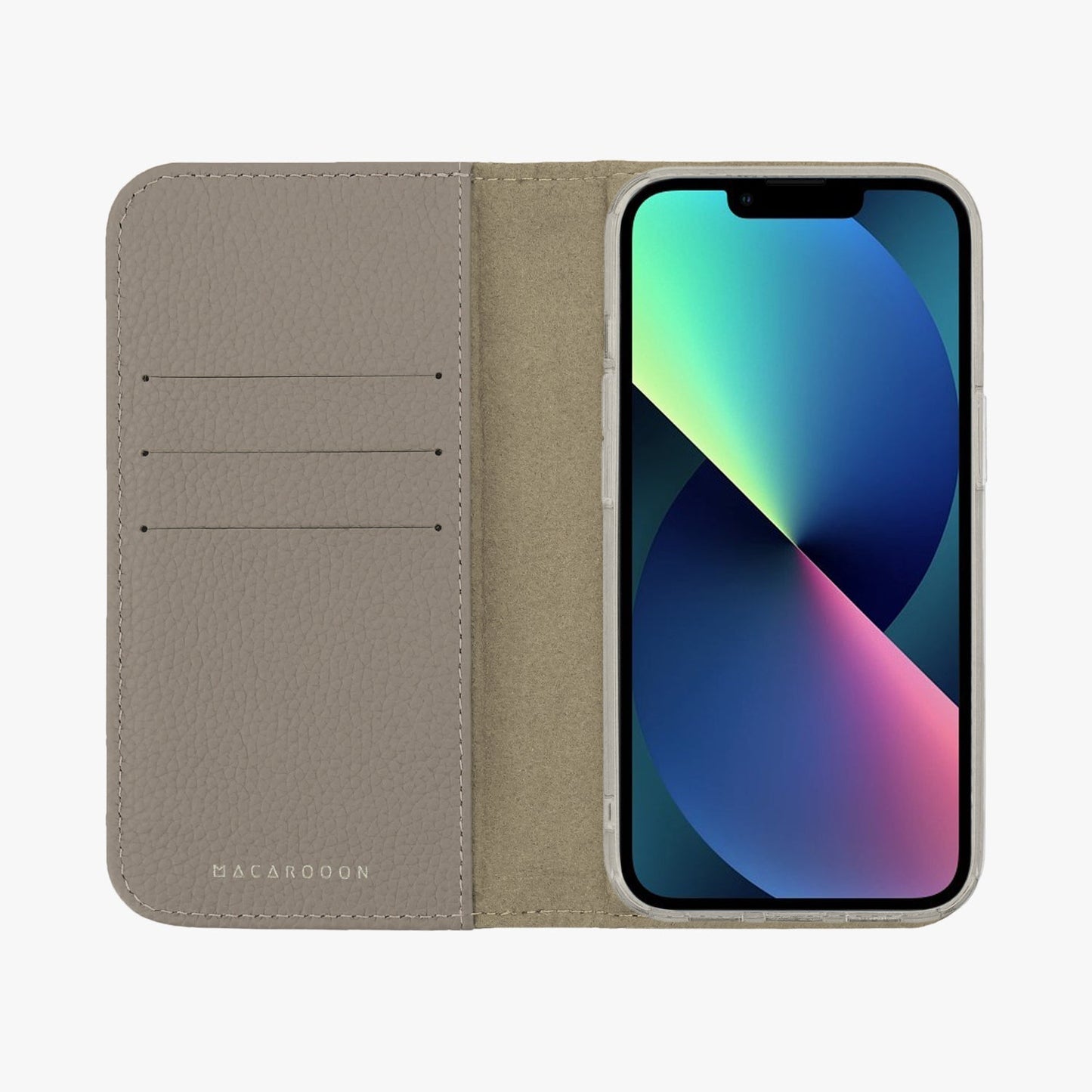 iPhone 17 Pro MagSafe Leather Flip Cover with Clear Case