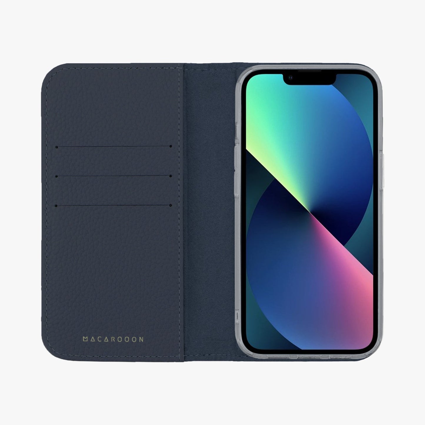 iPhone 17 Pro MagSafe Leather Flip Cover with Clear Case