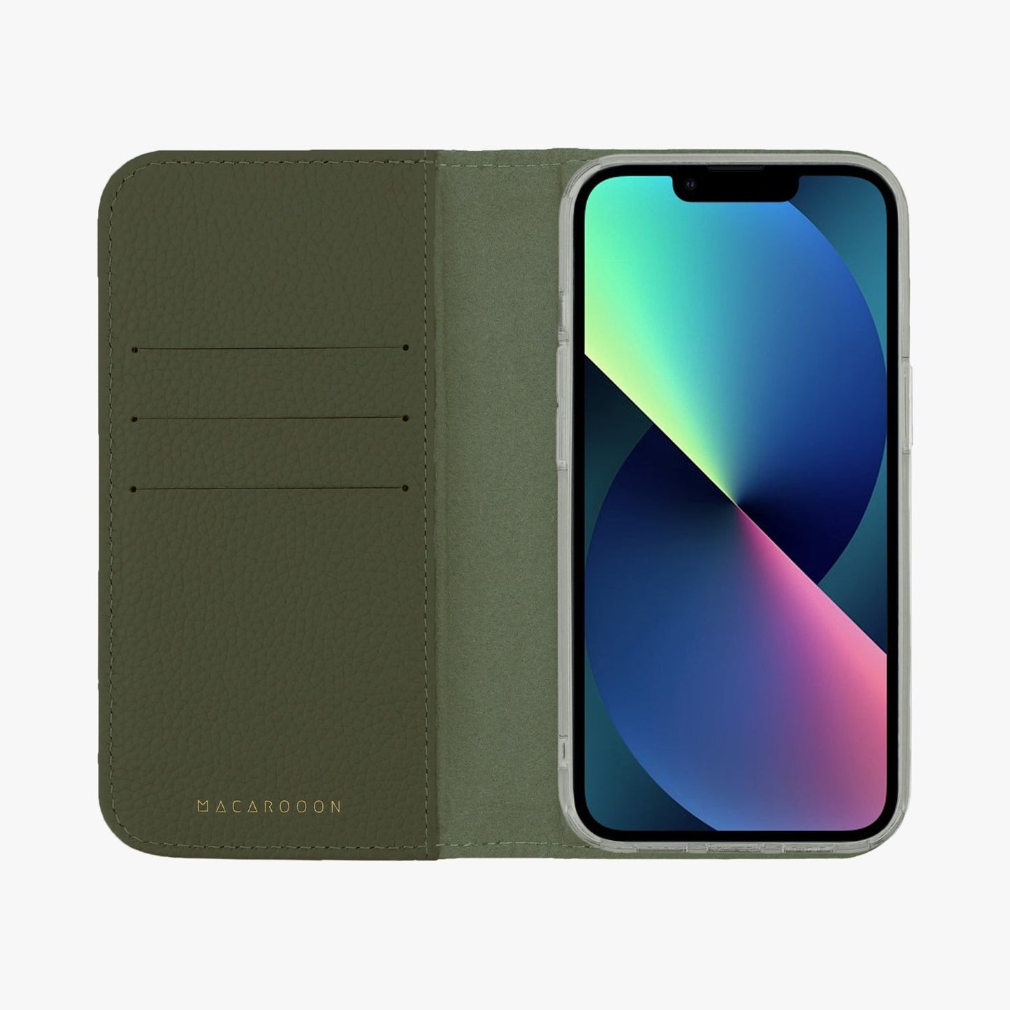 iPhone 17 Pro MagSafe Leather Flip Cover with Clear Case