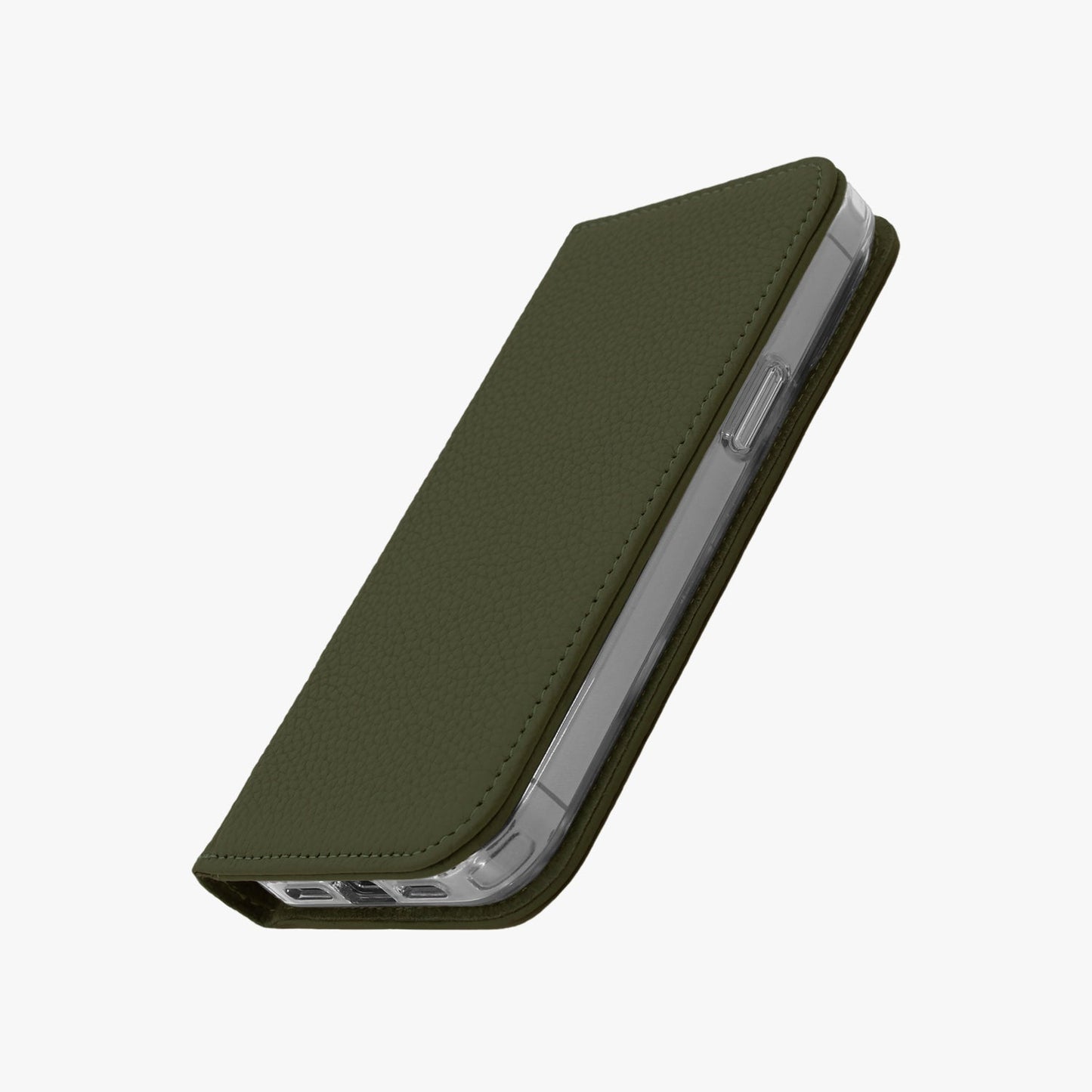 iPhone 17 Pro MagSafe Leather Flip Cover with Clear Case