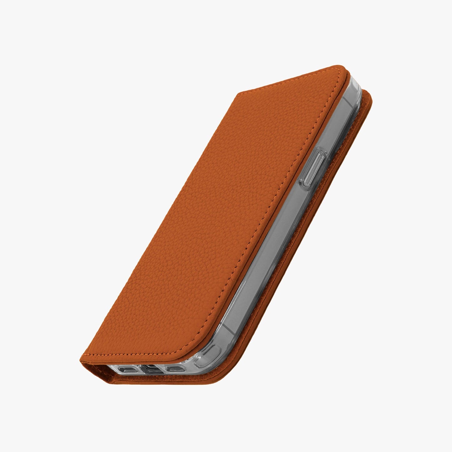 iPhone 17 Pro MagSafe Leather Flip Cover with Clear Case