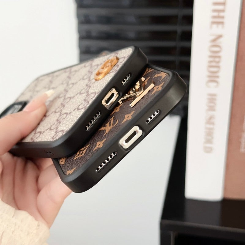 Lou Black & White Hand Chain iPhone Case