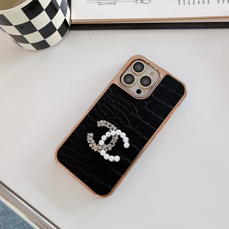 CC Pearl Rose Gold iPhone Case