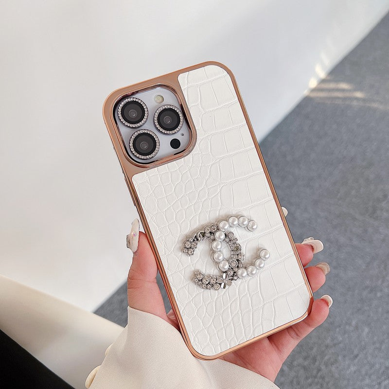 CC Pearl Rose Gold iPhone Case